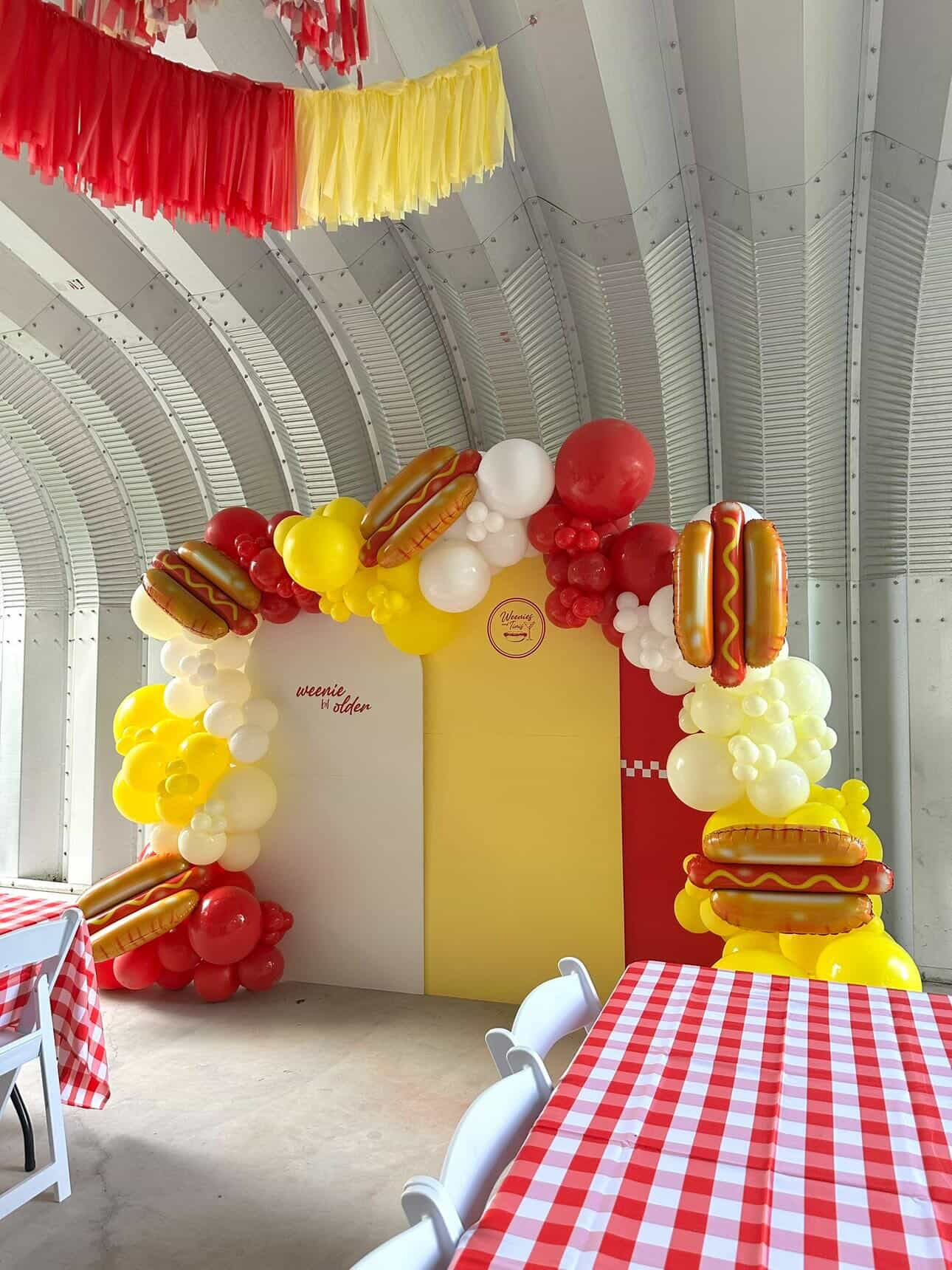 Color-matched balloon backdrop